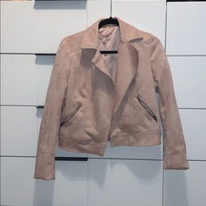 Suede Moto Jacket